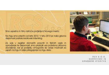 RCS d.o.o., kadrovske in gradbene storitve