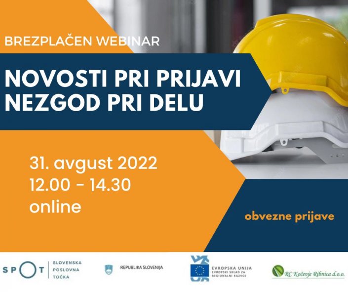 Novosti pri prijavi nezgod pri delu
