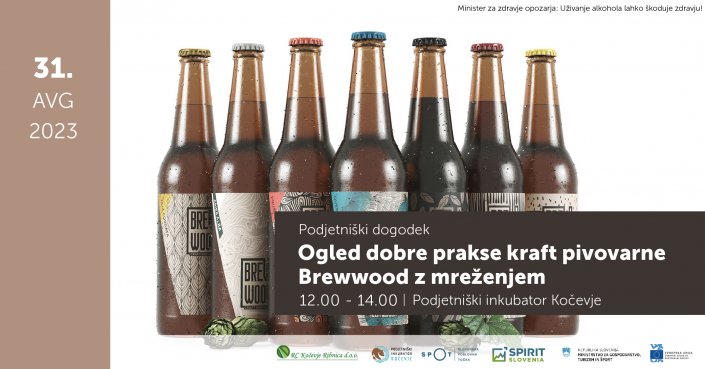 Ogled dobre prakse kraft pivovarne BREWWOOD z mreženjem