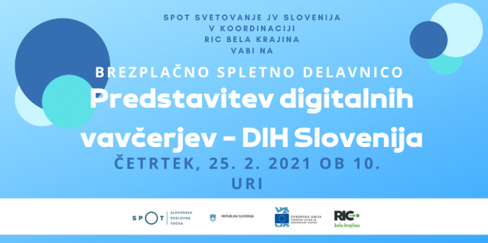 Predstavitev digitalnih vavčerjev - DIH Slovenija