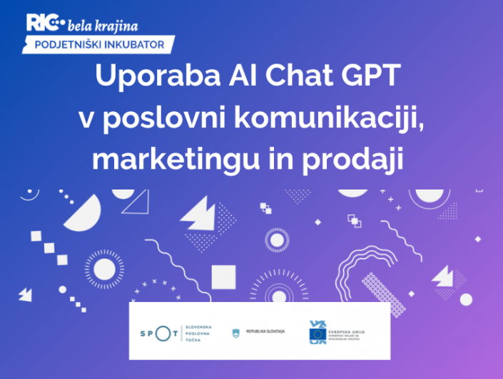 UPORABA AI CHAT GPT V POSLOVNI KOMUNIKACIJI, MARKETINGU IN PRODAJI